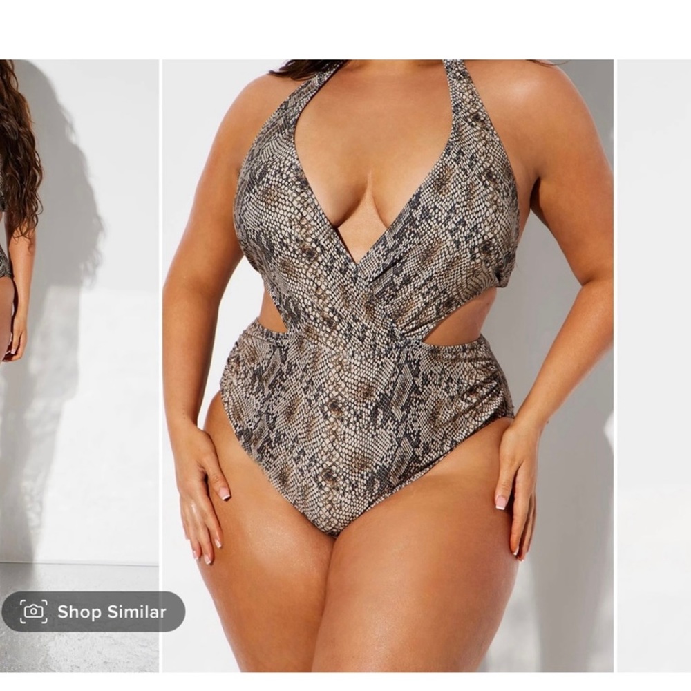 Fashion Nova Swimsuit Susan Cut Out One Piece Swimsuit XL